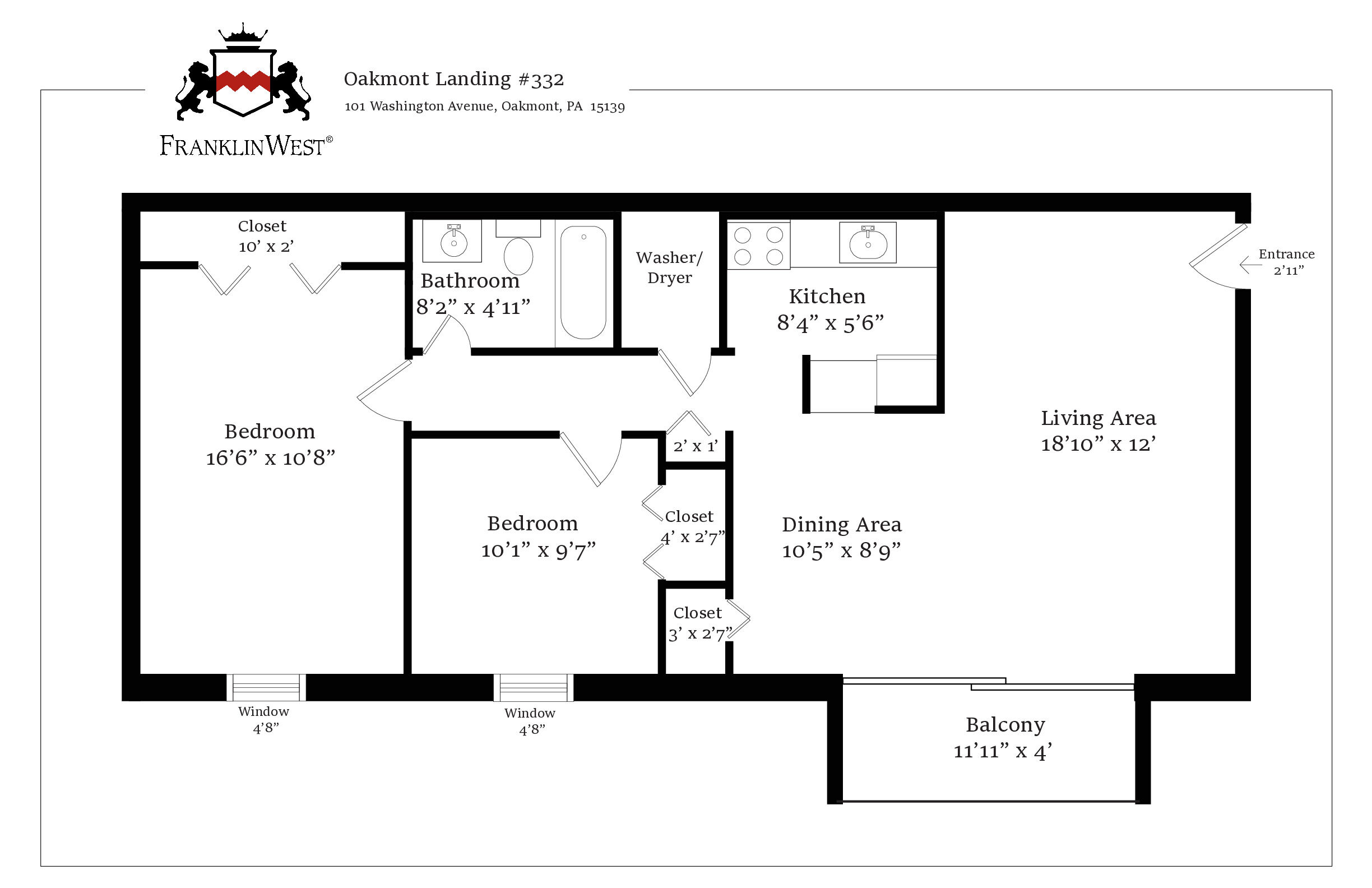 Apt. 332 floorplan