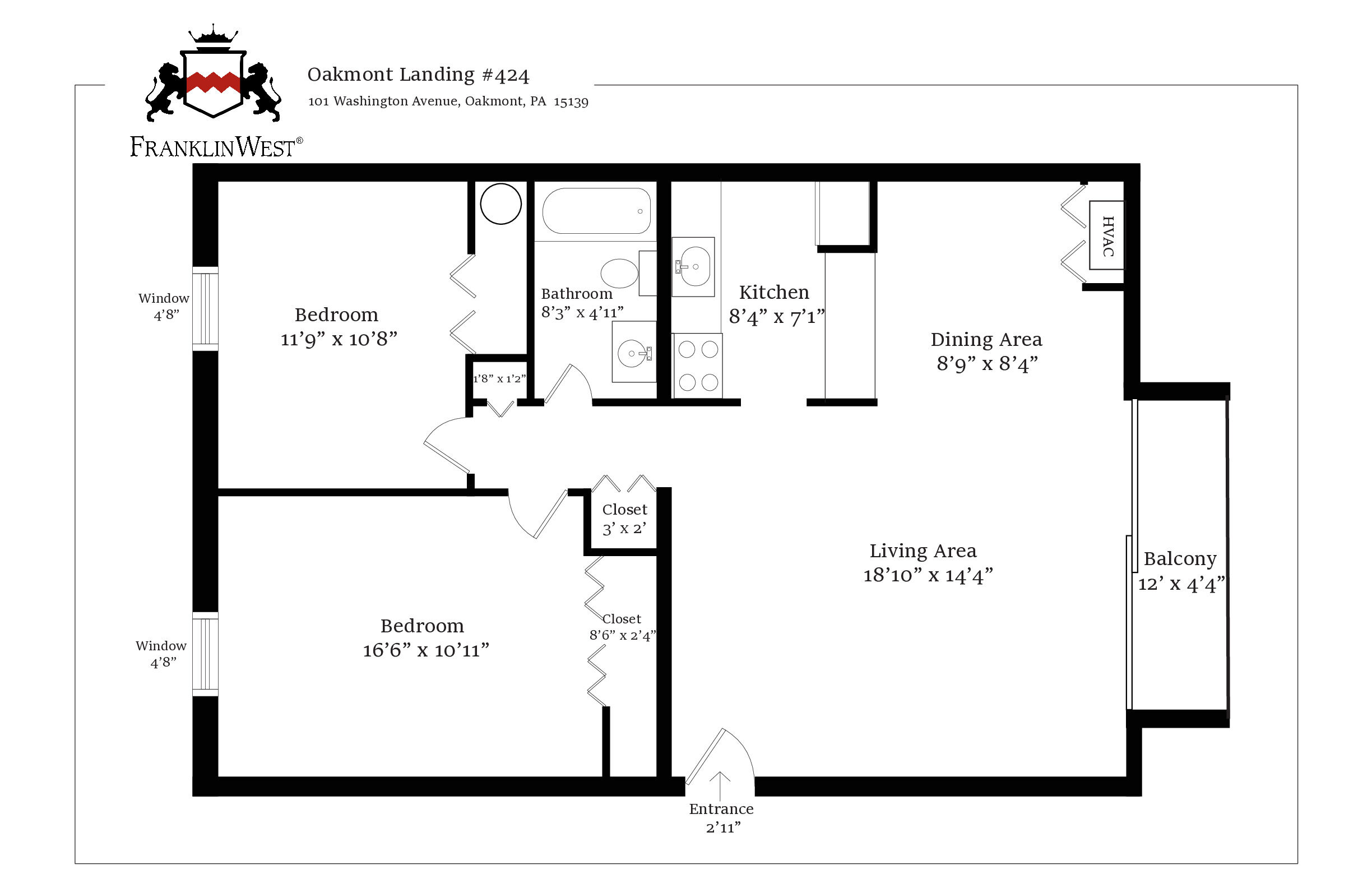 Apt. 424 floorplan