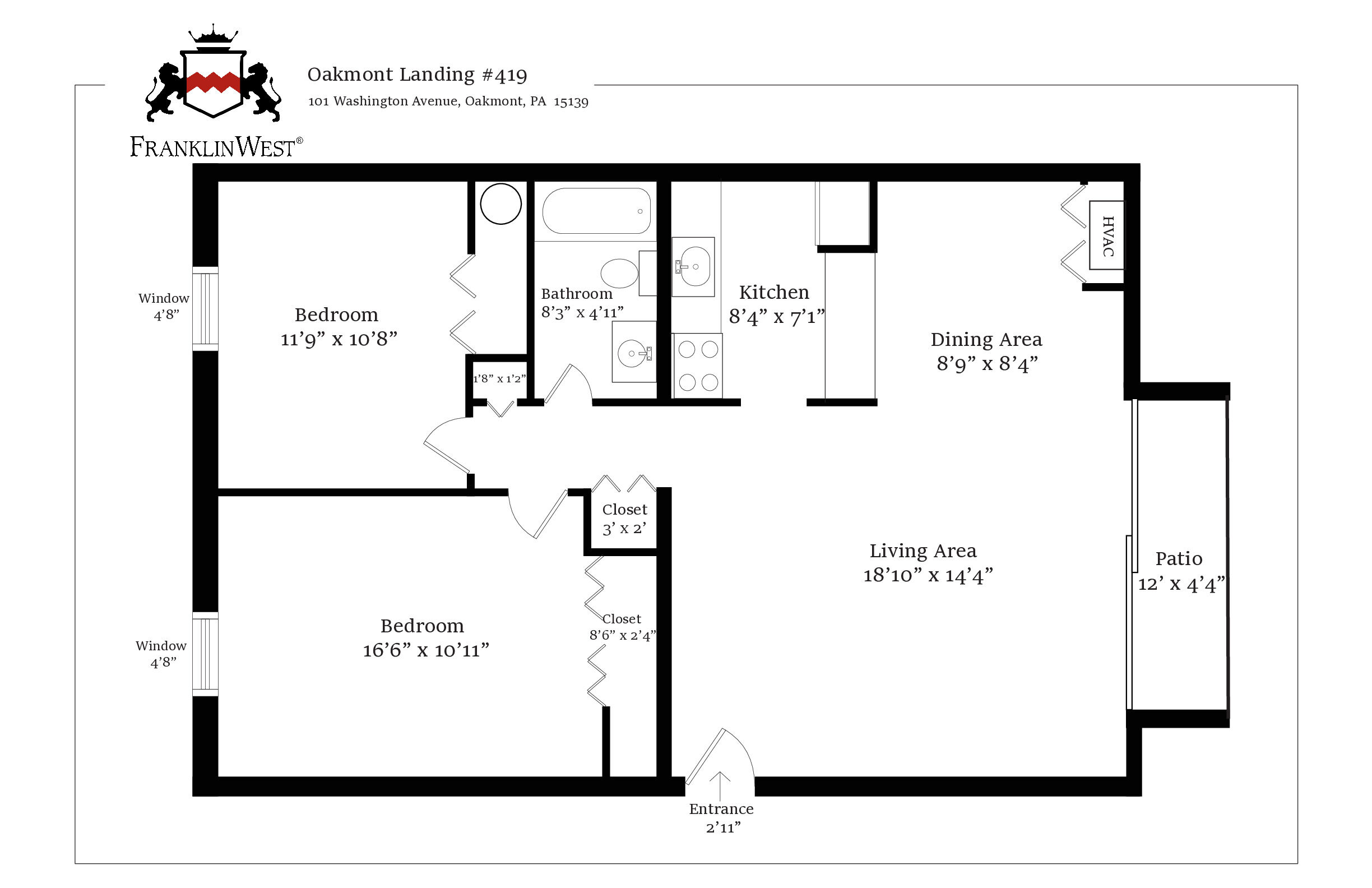 Apt. 419 floorplan