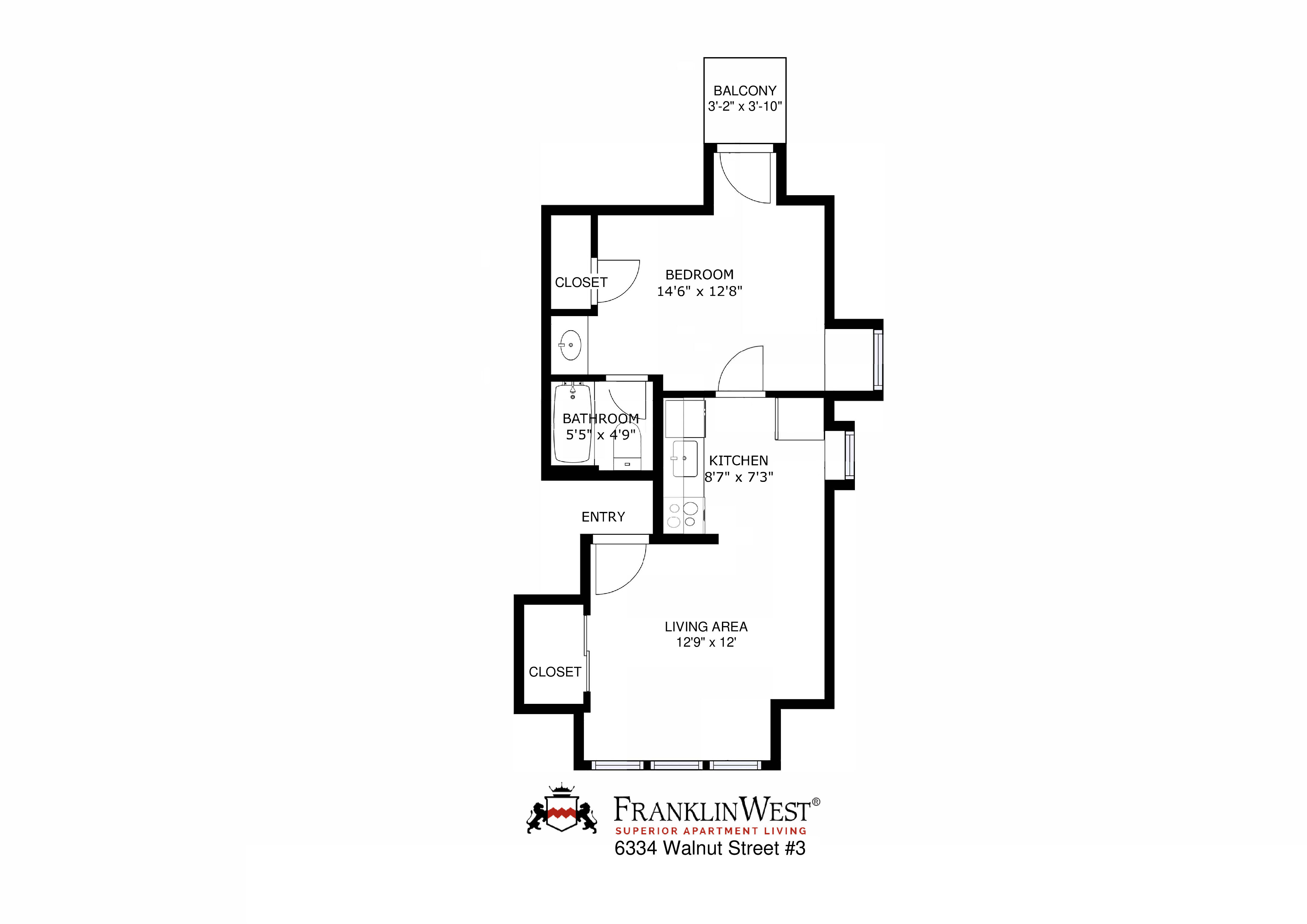 Apt. 3 floorplan