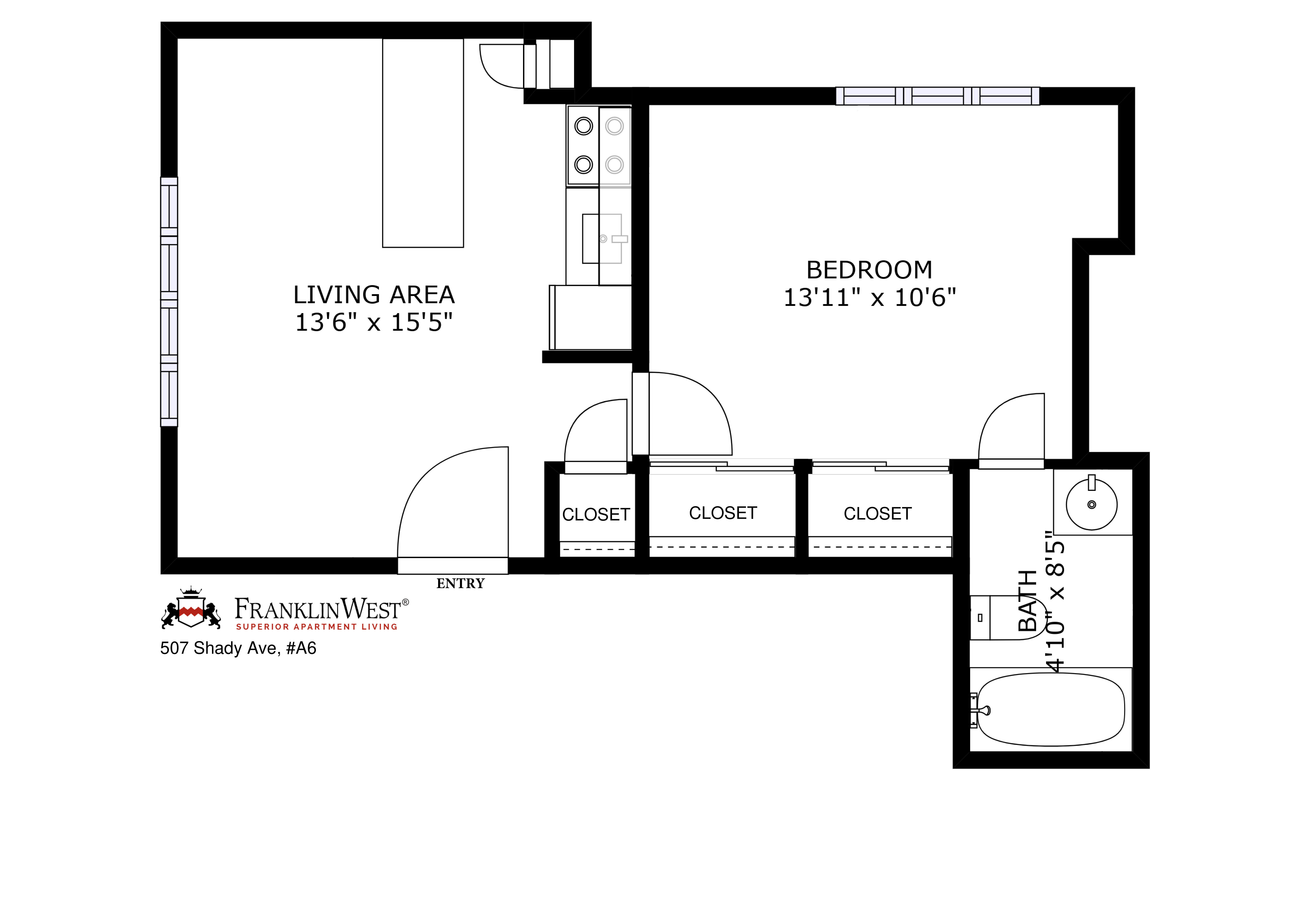 Apt. A6 floorplan