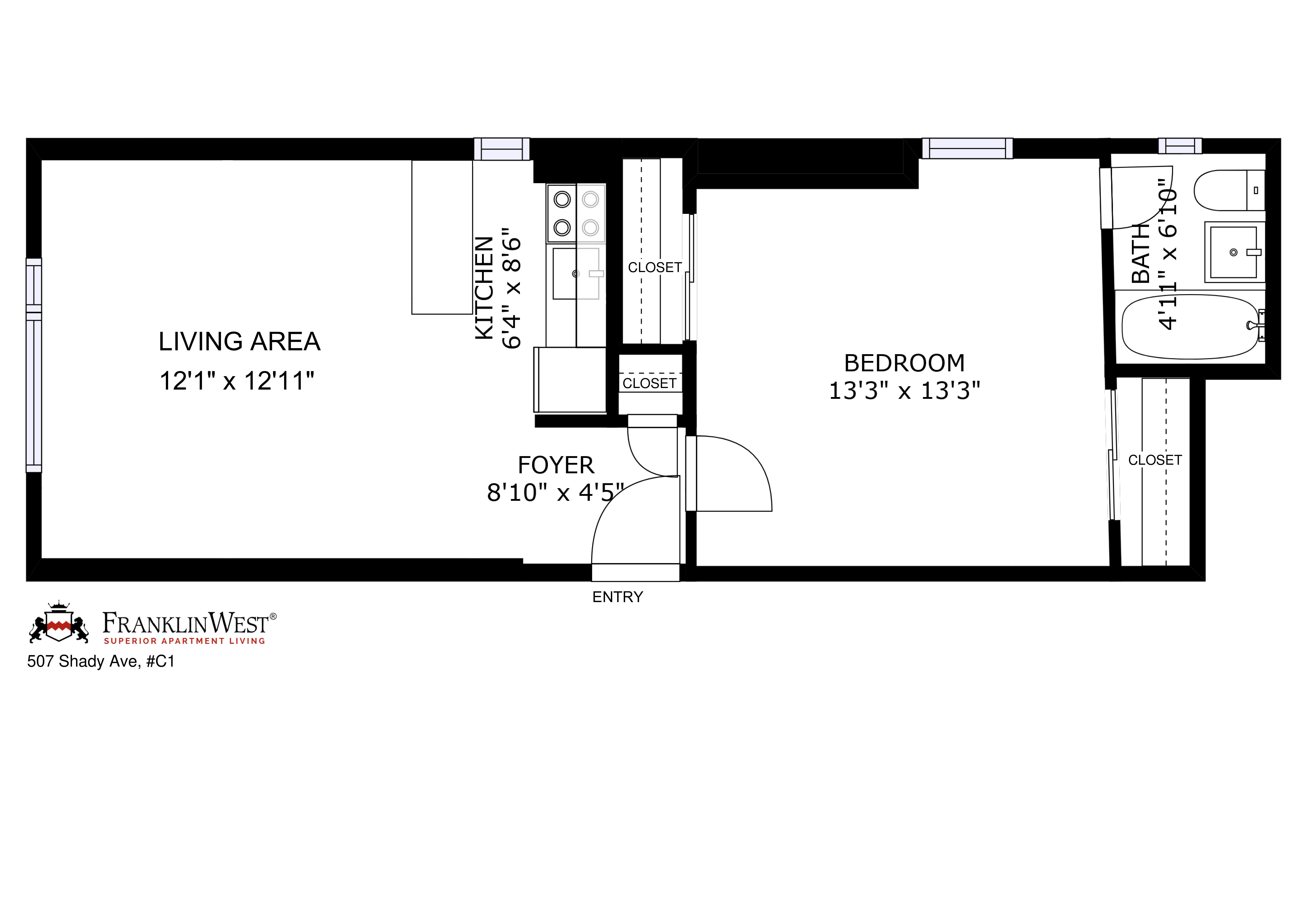 Apt. C1 floorplan