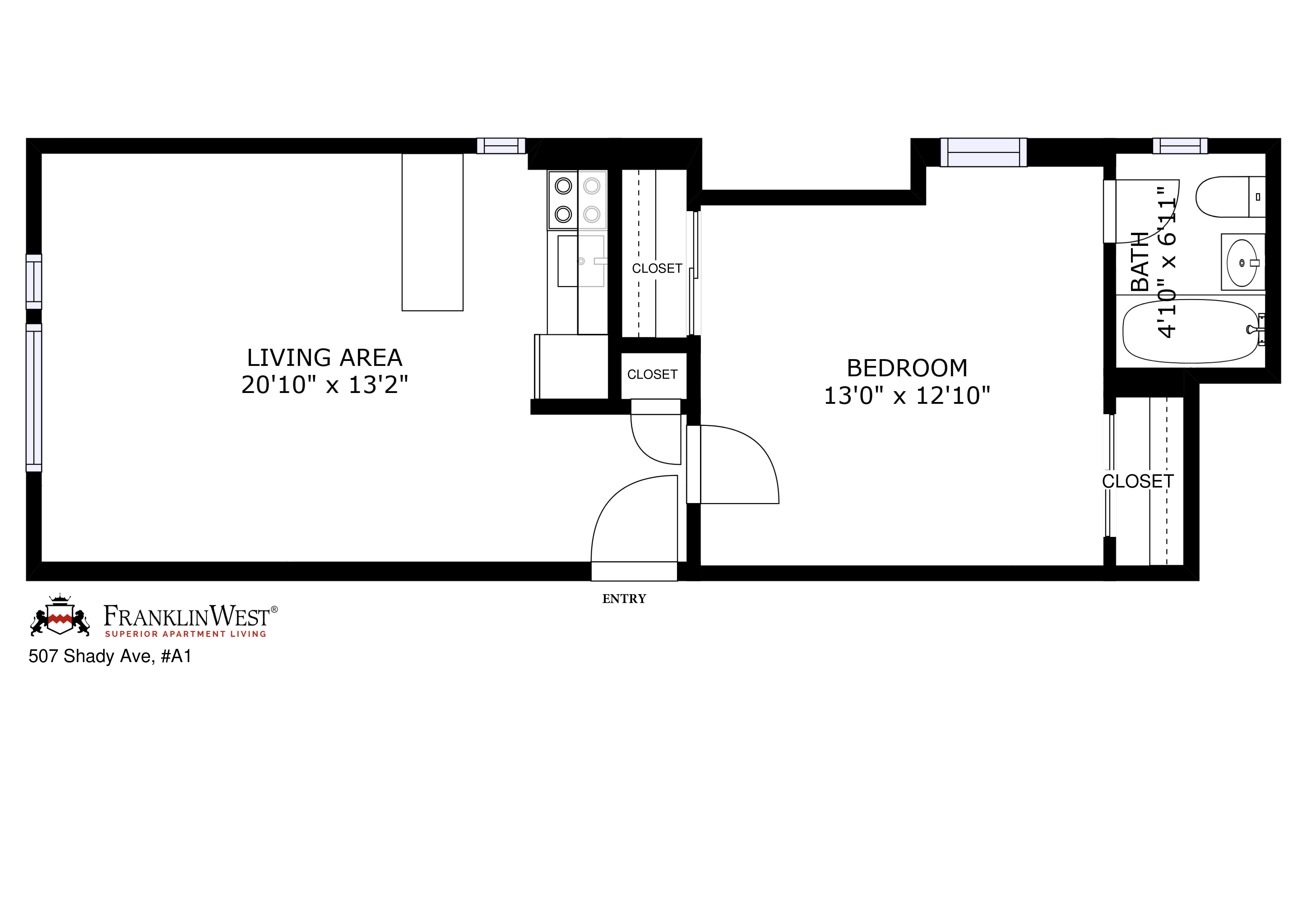 Apt. A1 floorplan