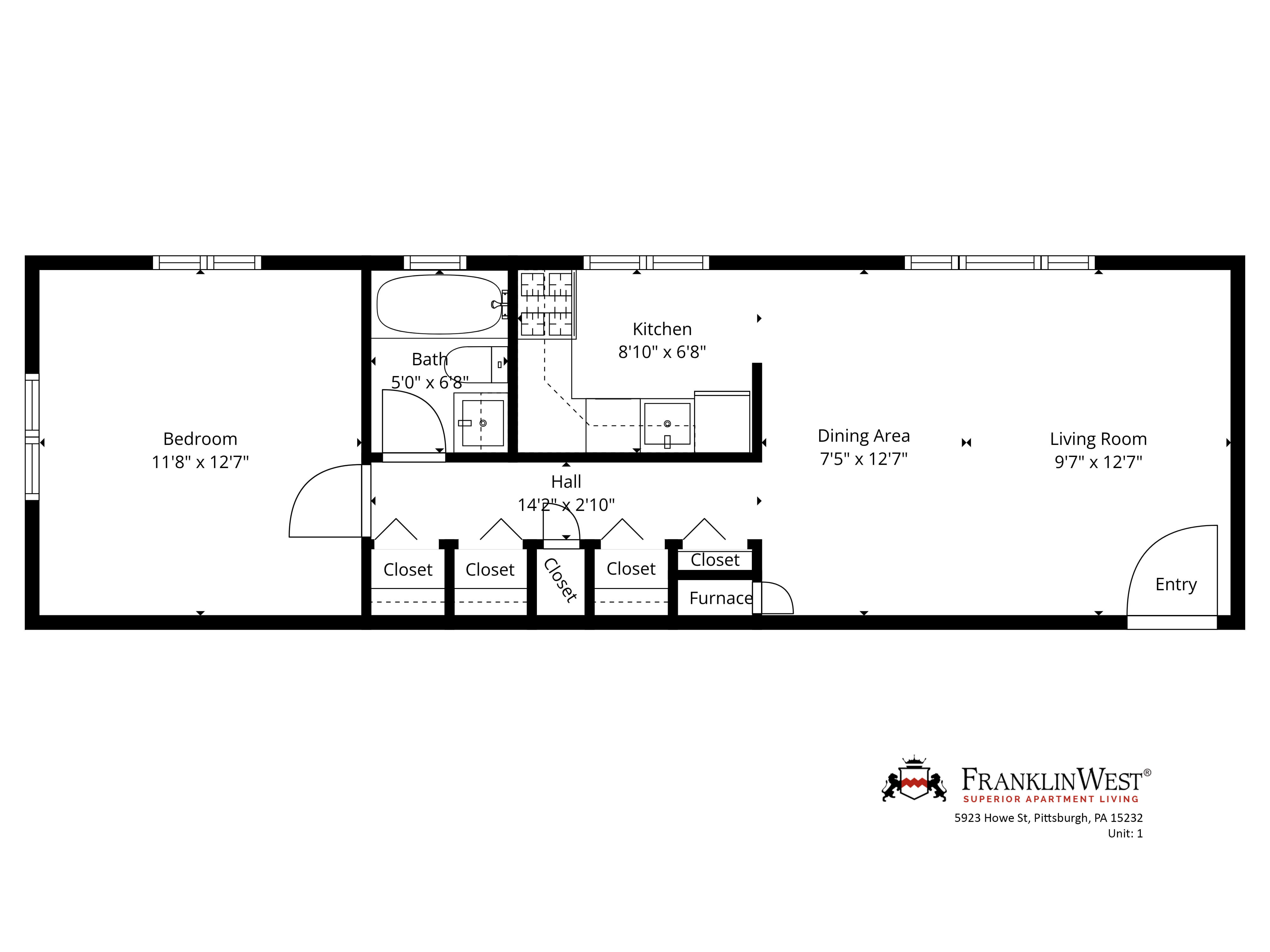 Apt. 1 floorplan
