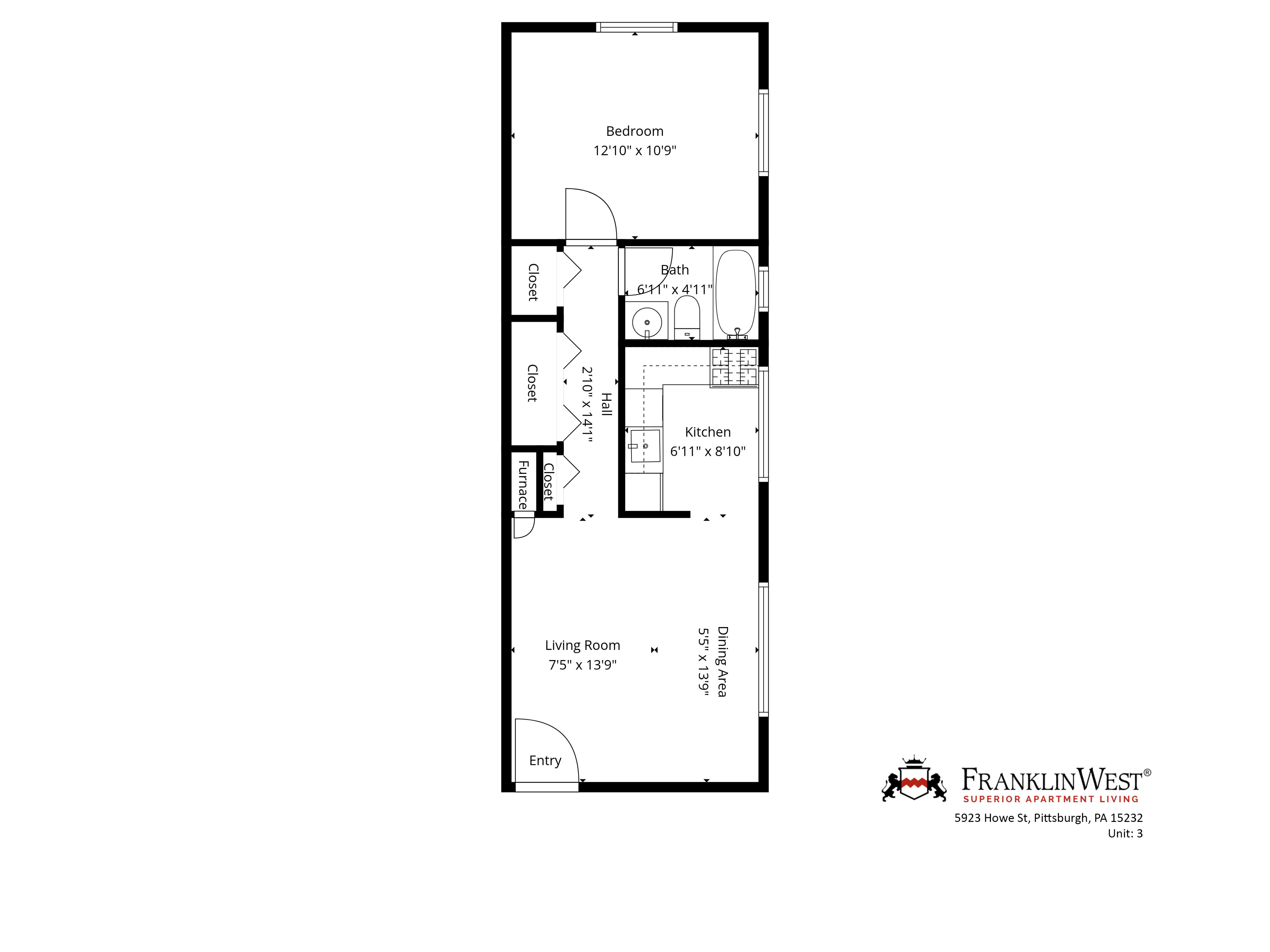 Apt. 3 floorplan