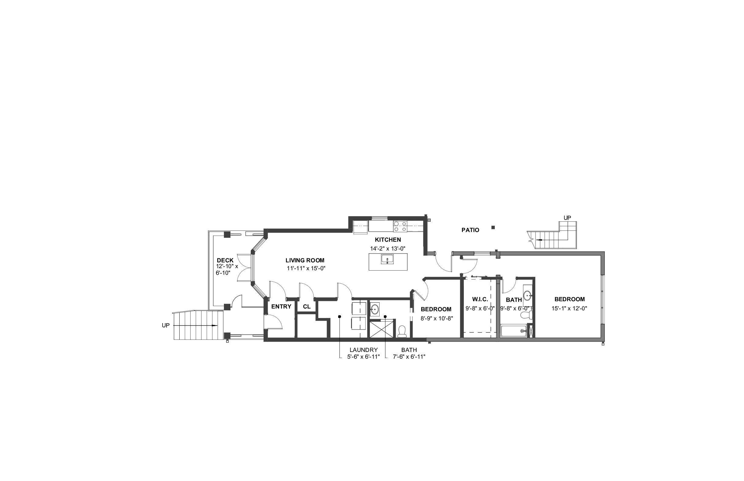 Apt. 1 floorplan