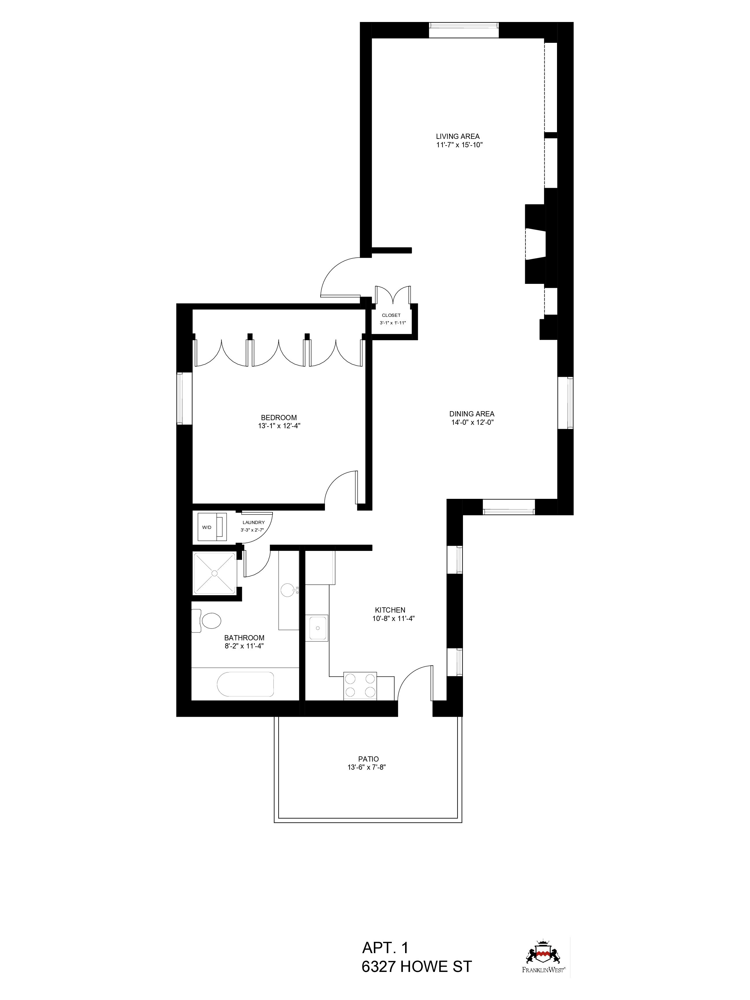 Apt. 1 floorplan