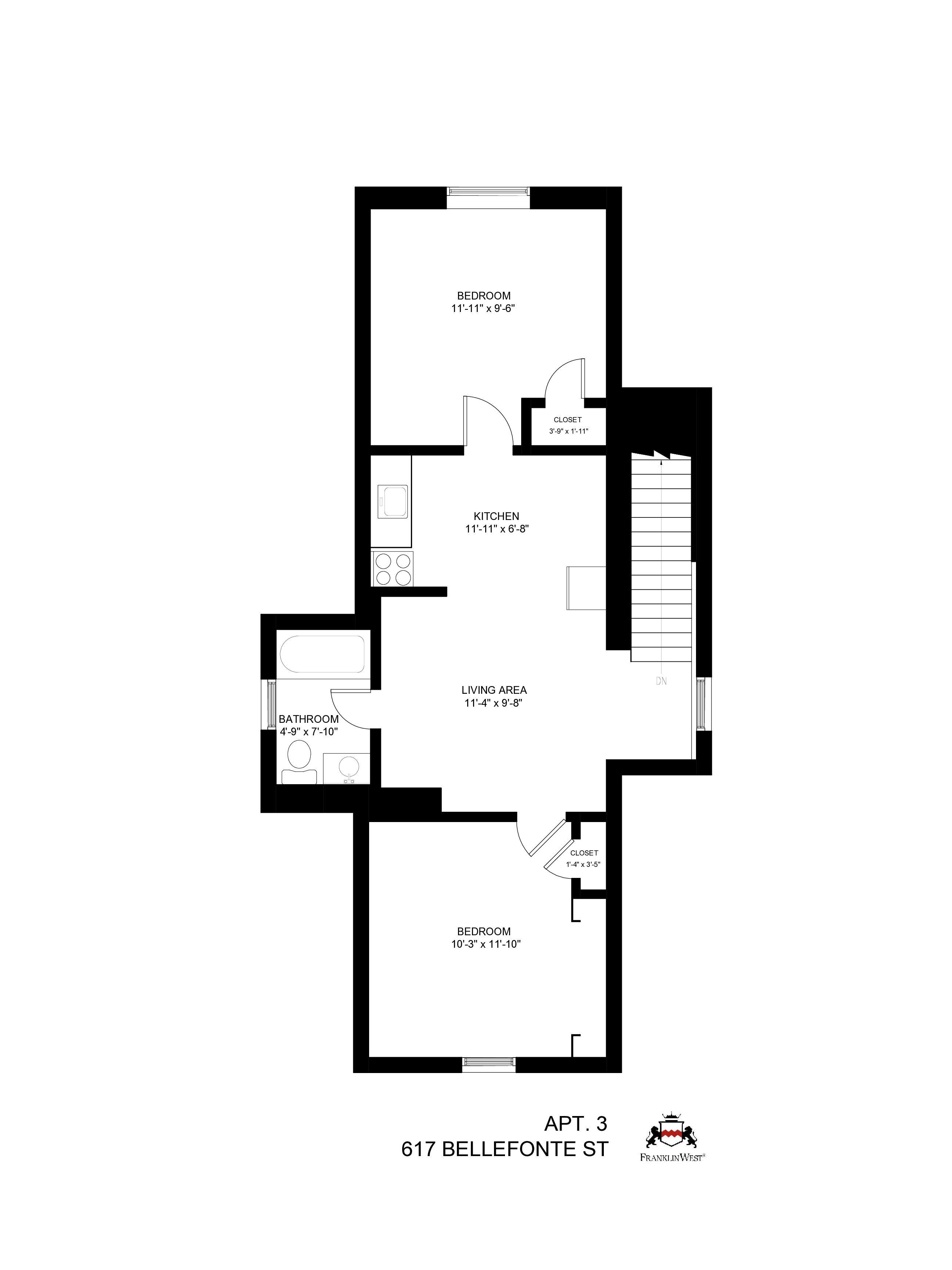 Apt. 3 floorplan