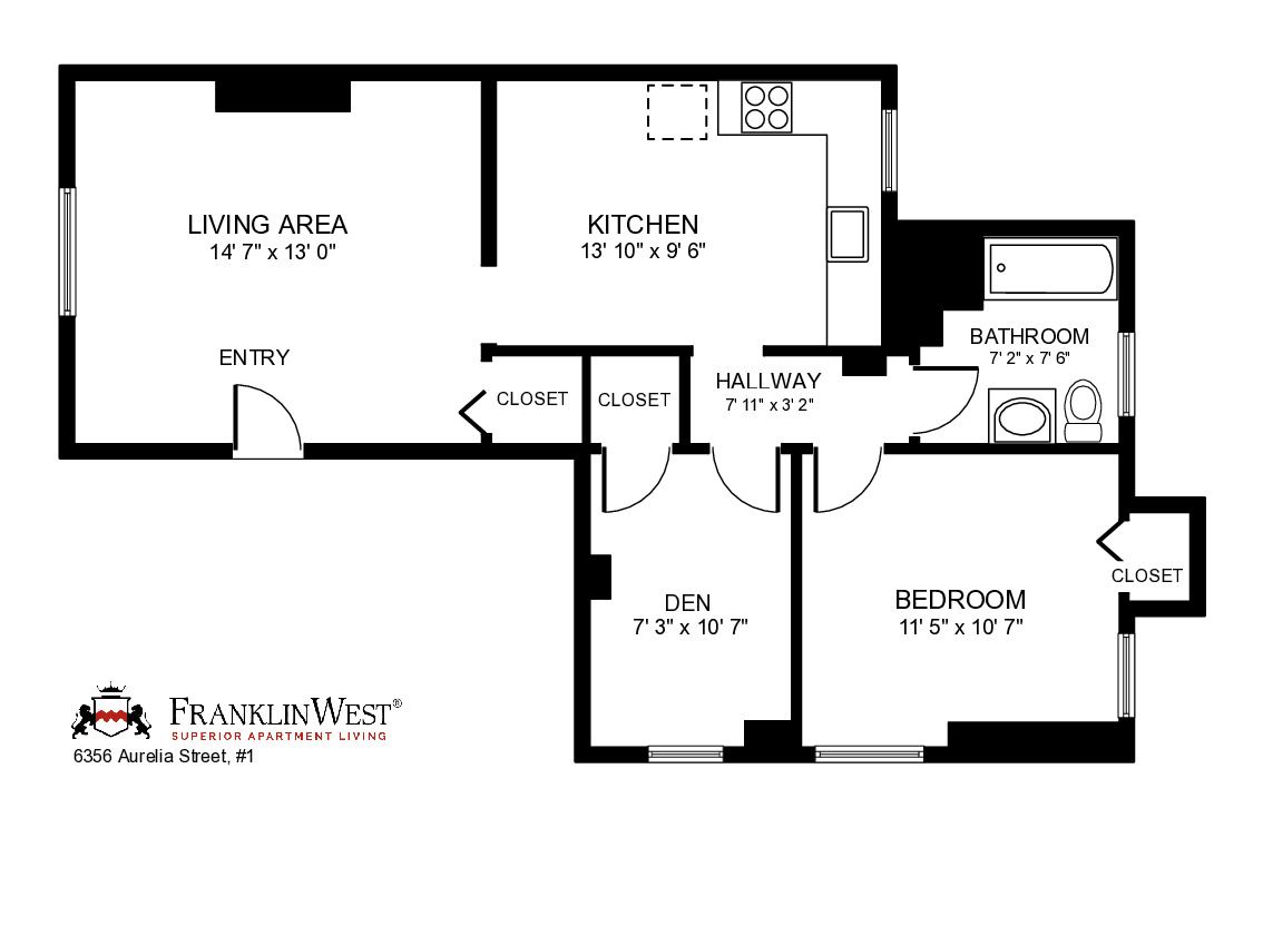 Apt. 1 floorplan